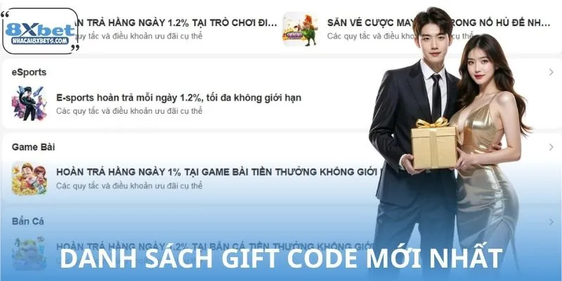 Danh sách gift code nổi bật người tham gia không nên bỏ lỡ
